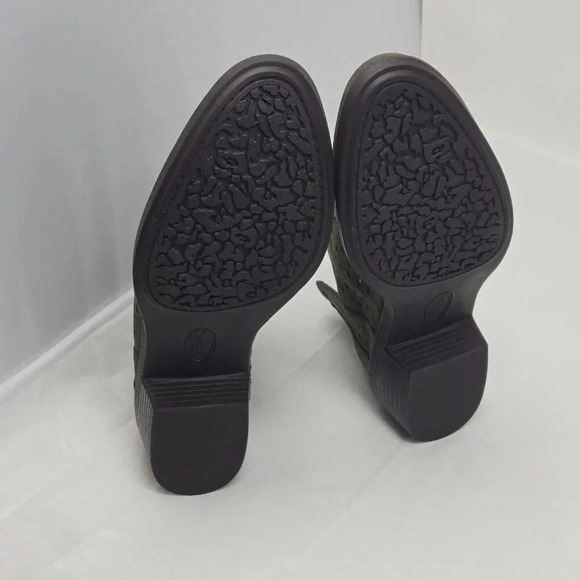 Euro Sofft Catarina Ankle Boots Laser Cut Out Suede green size 6.5 M - Picture 7 of 7